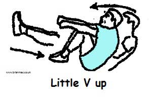 Little V sit up